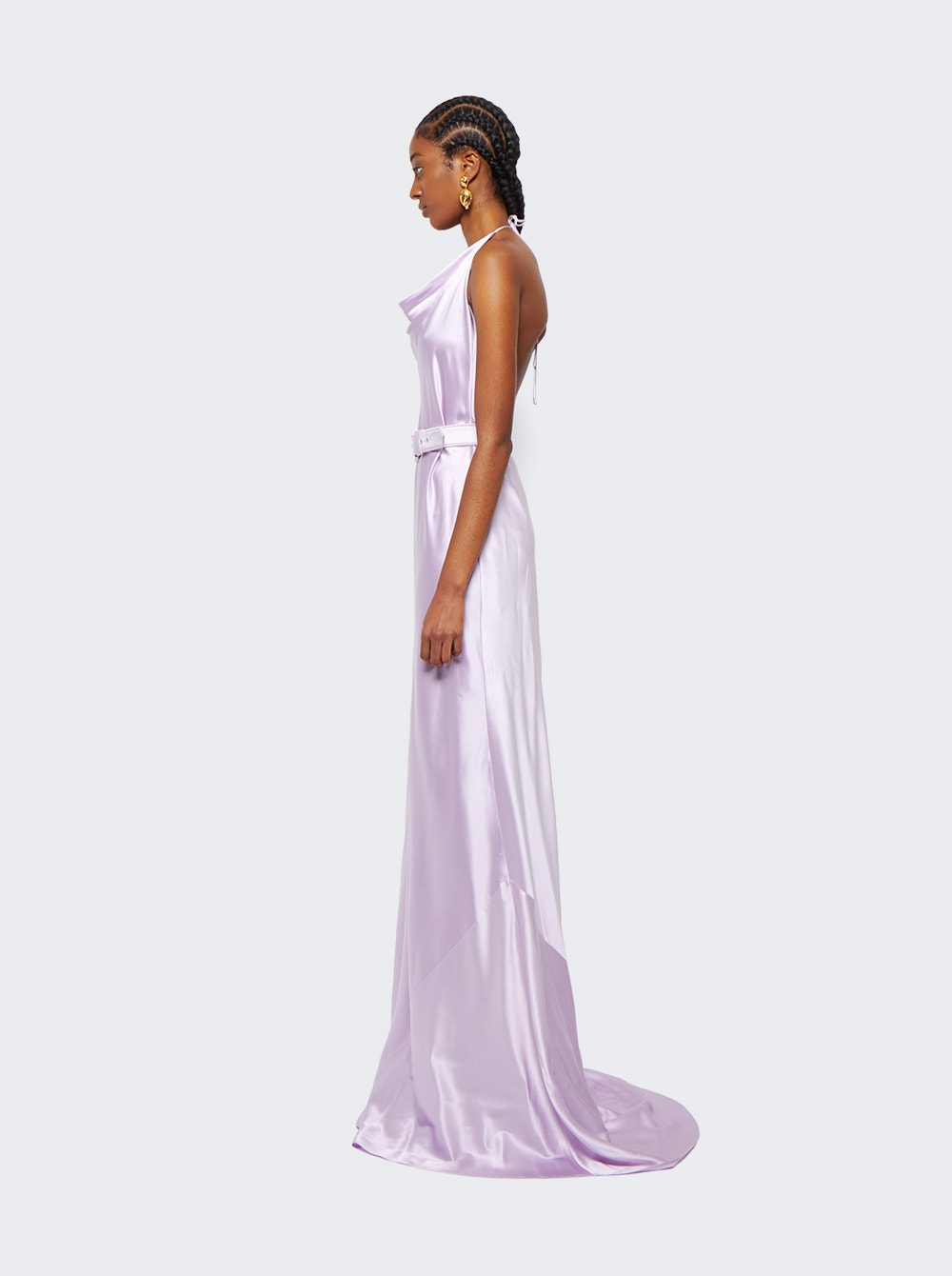 Women | Sergio Hudson | Cowl Neck Gown | Lilac