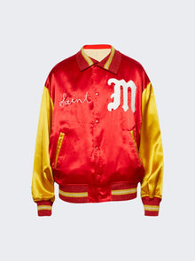 Men | Saint Mxxxxxx | Saint Varsity Jacket | Red