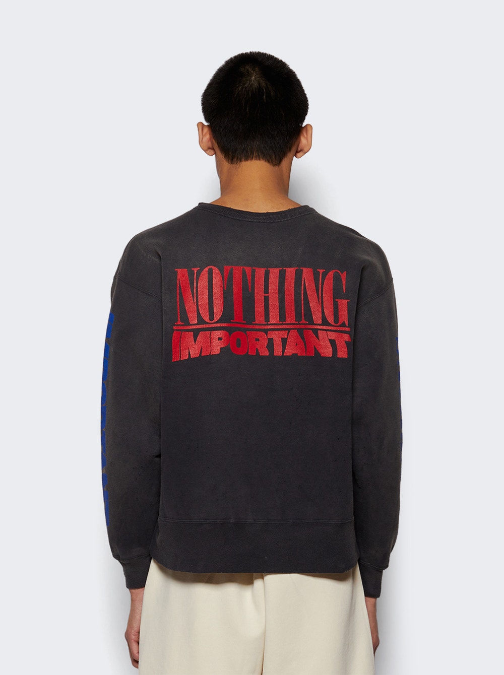 Men | Saint Mxxxxxx | Nothing Important Sweatshirt | Black