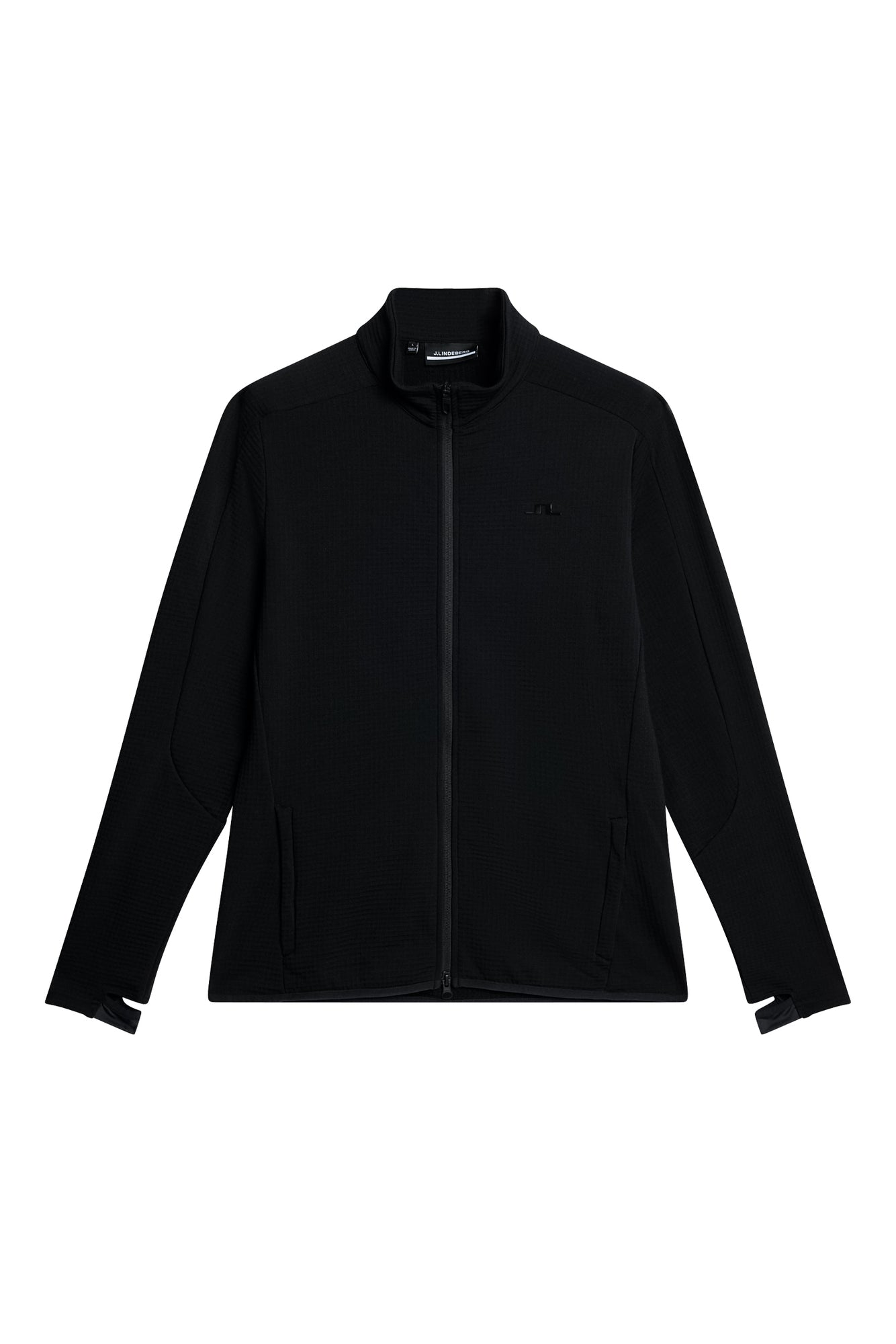 High Grounds Merino Mid Layer in Black by J.Lindeberg