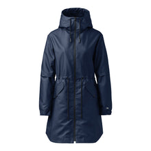 Sophie Relaxed A-Line Raincoat With Hood | Lapis