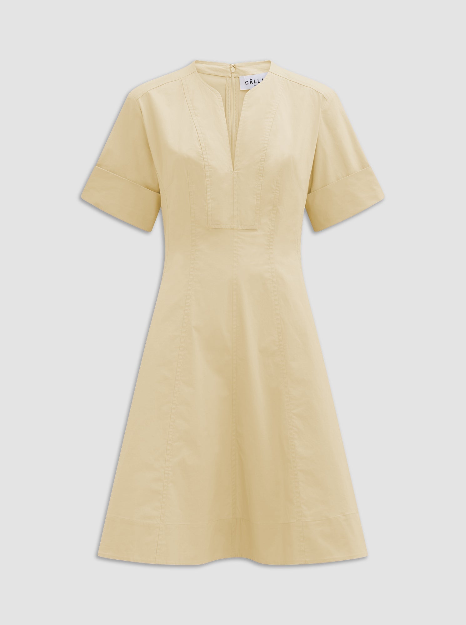 Sora Flared Dress | Yellow