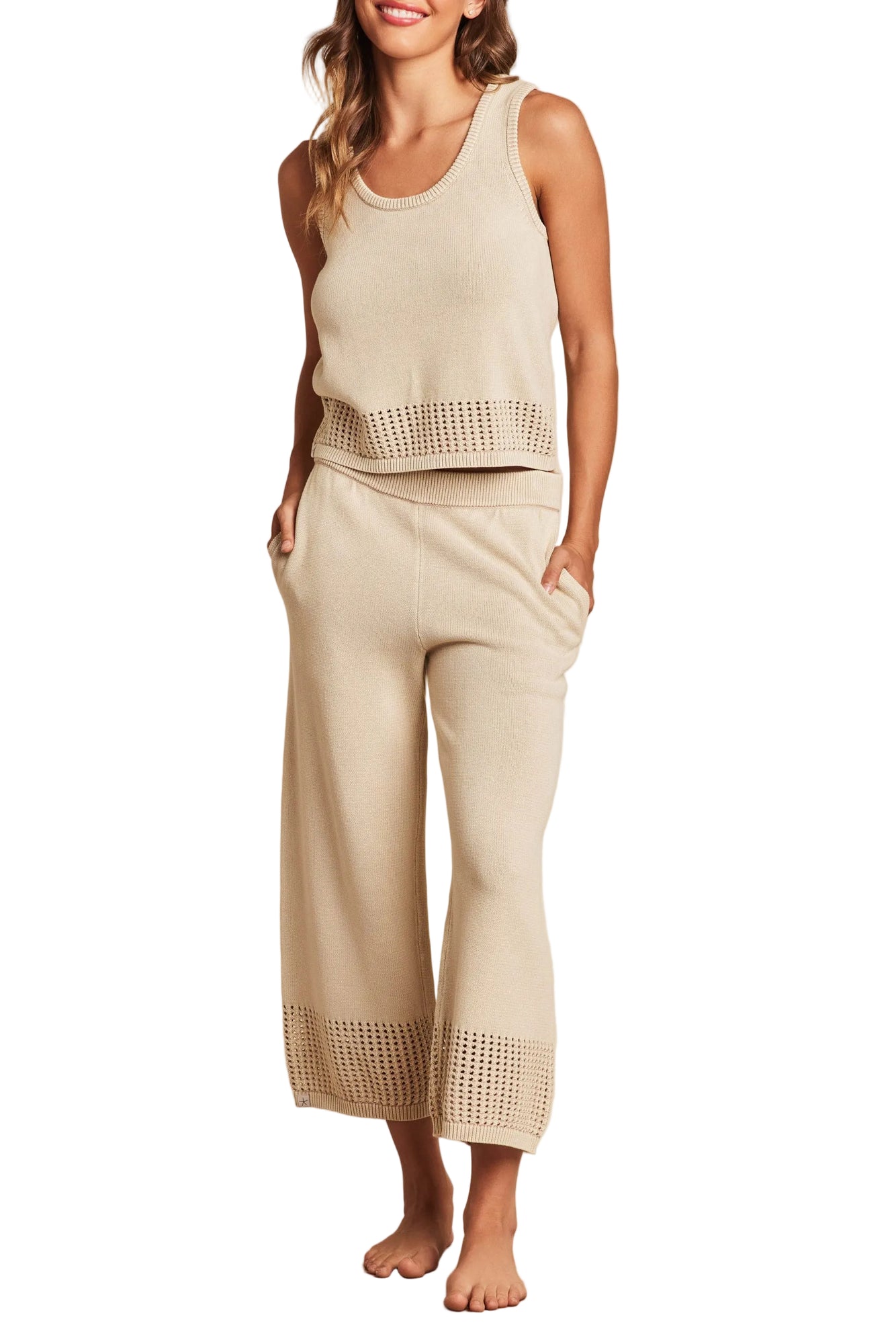 Womens | SunBleached Mesh Pant | Stone