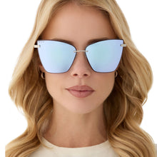 Womens | Becky V Sunglasses | Silver | Lavender Lenses