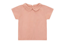 Organic Cotton Woven Collared Shirt | Coral - Madder Plant Dye