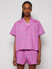 Women | Natasha Zinko | Too Sexy Print Hawaiian Shirt | Pink
