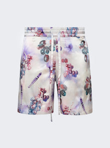 Men | NAHMIAS | Silk Shorts | Grape Print