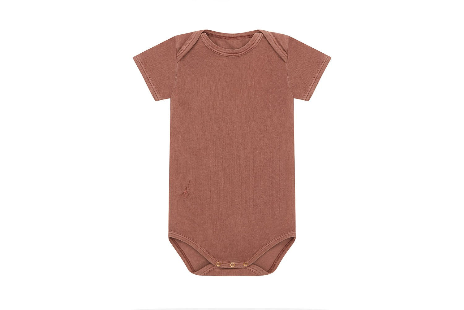 Organic Cotton Bodysuit | Clay Pink - Beetroot Plant Dye