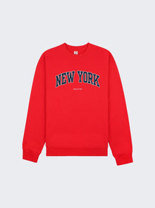 Women | Sporty & Rich | New York Ivy Crewneck Ruby | Red