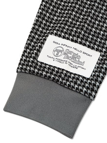 Men | Dallas Houndstooth Track Jacket | Black Beauty