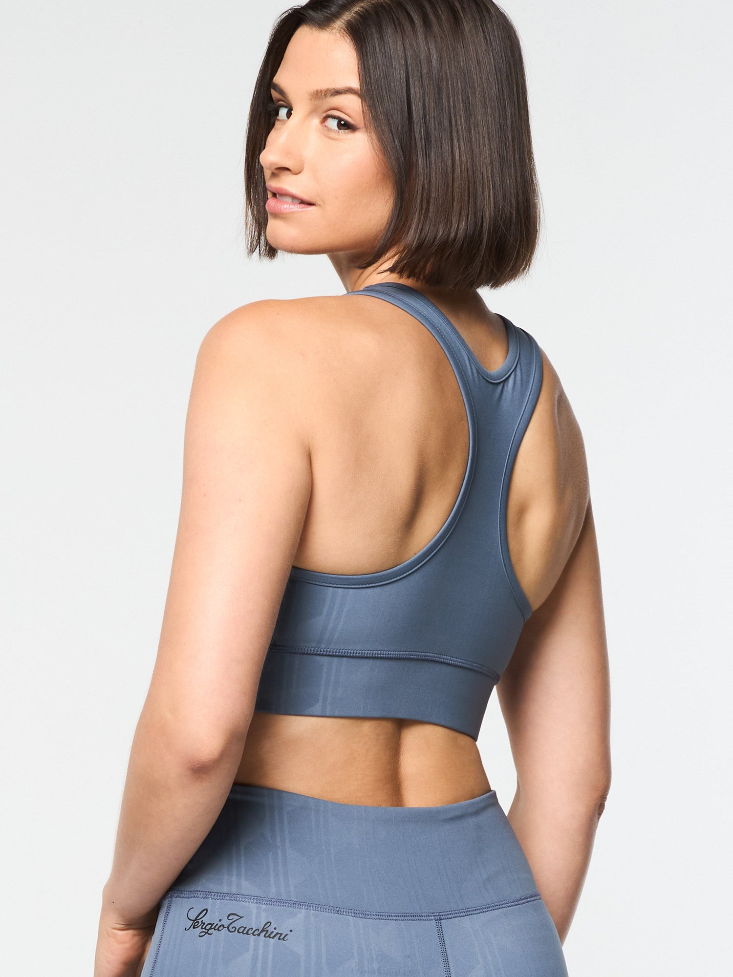 Women | Viano Printed Sports Bra | Grisaille