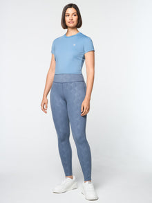 Women | Mirano Fitted Crop Top | Coronet Blue