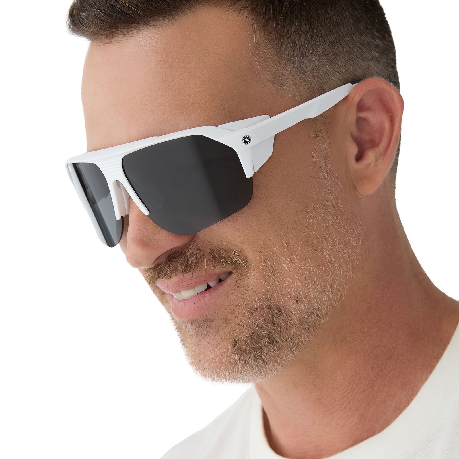 Unisex | Stormtrooper Sport Sunglasses | Galactic White | Category 3 Dark Grey Polarized Lenses