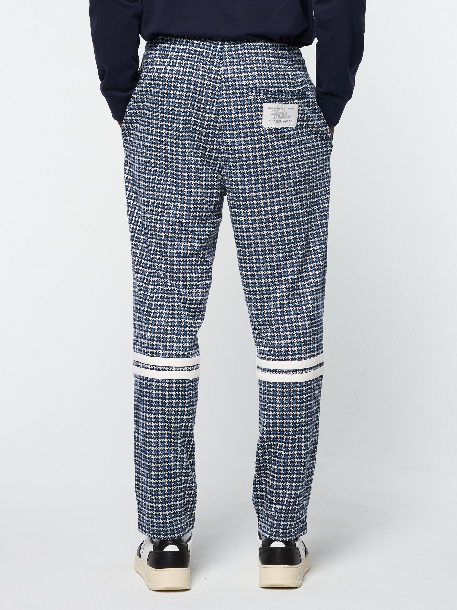Men | Dallas Houndstooth Track Pant | Maritime Blue