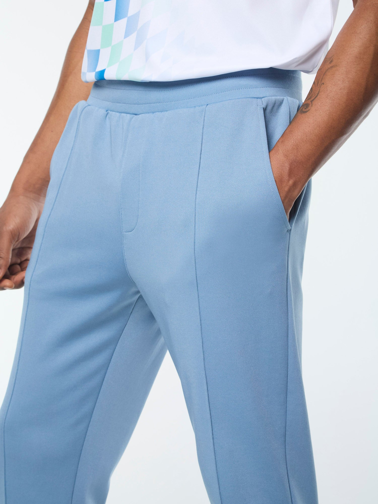Men | Rimini Track Pant | Faded Denim