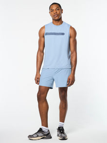 Men | Elio Performance Tank | Faded Denim