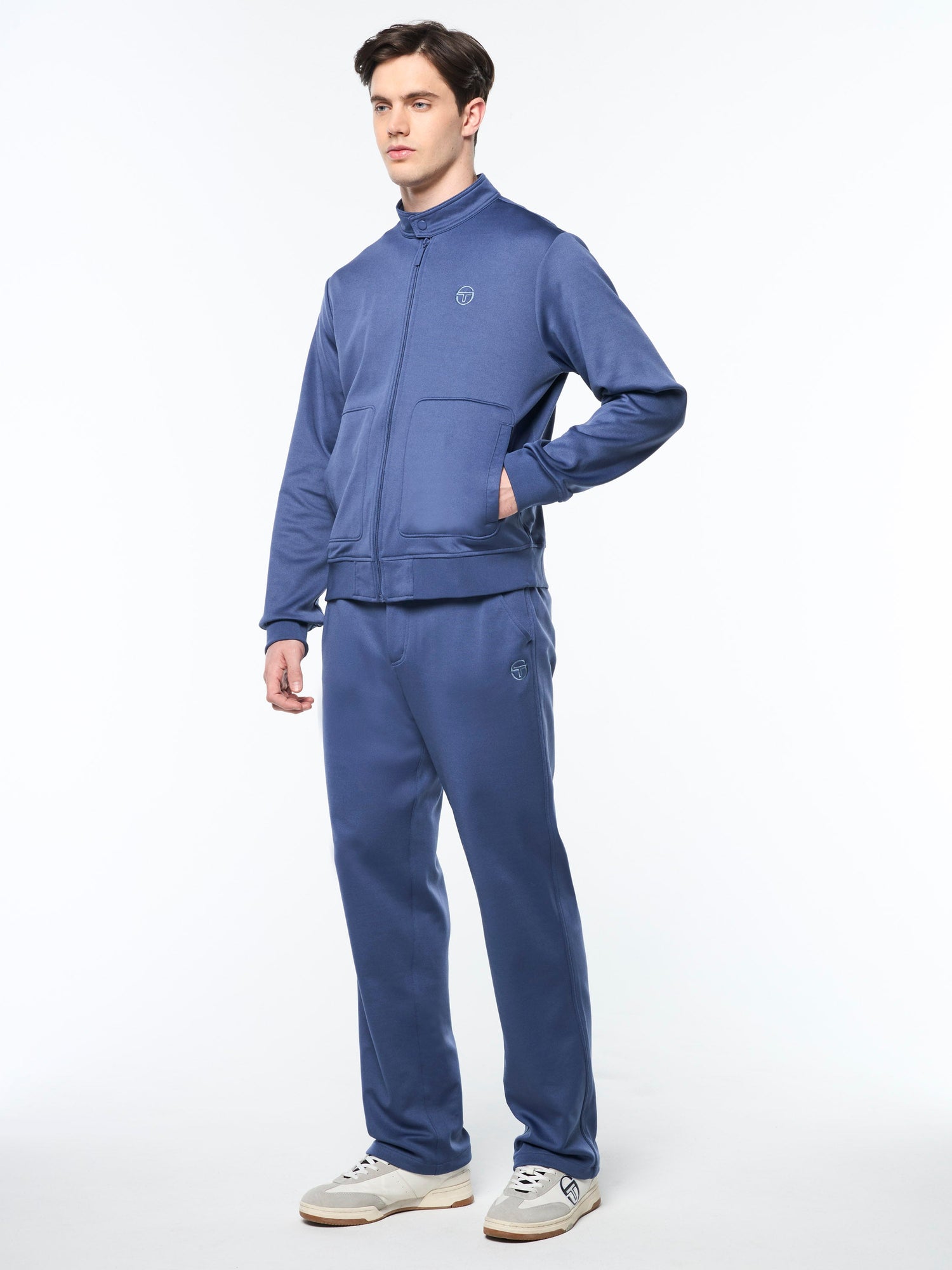 Men | Sandro Track Jacket | Blue Indigo