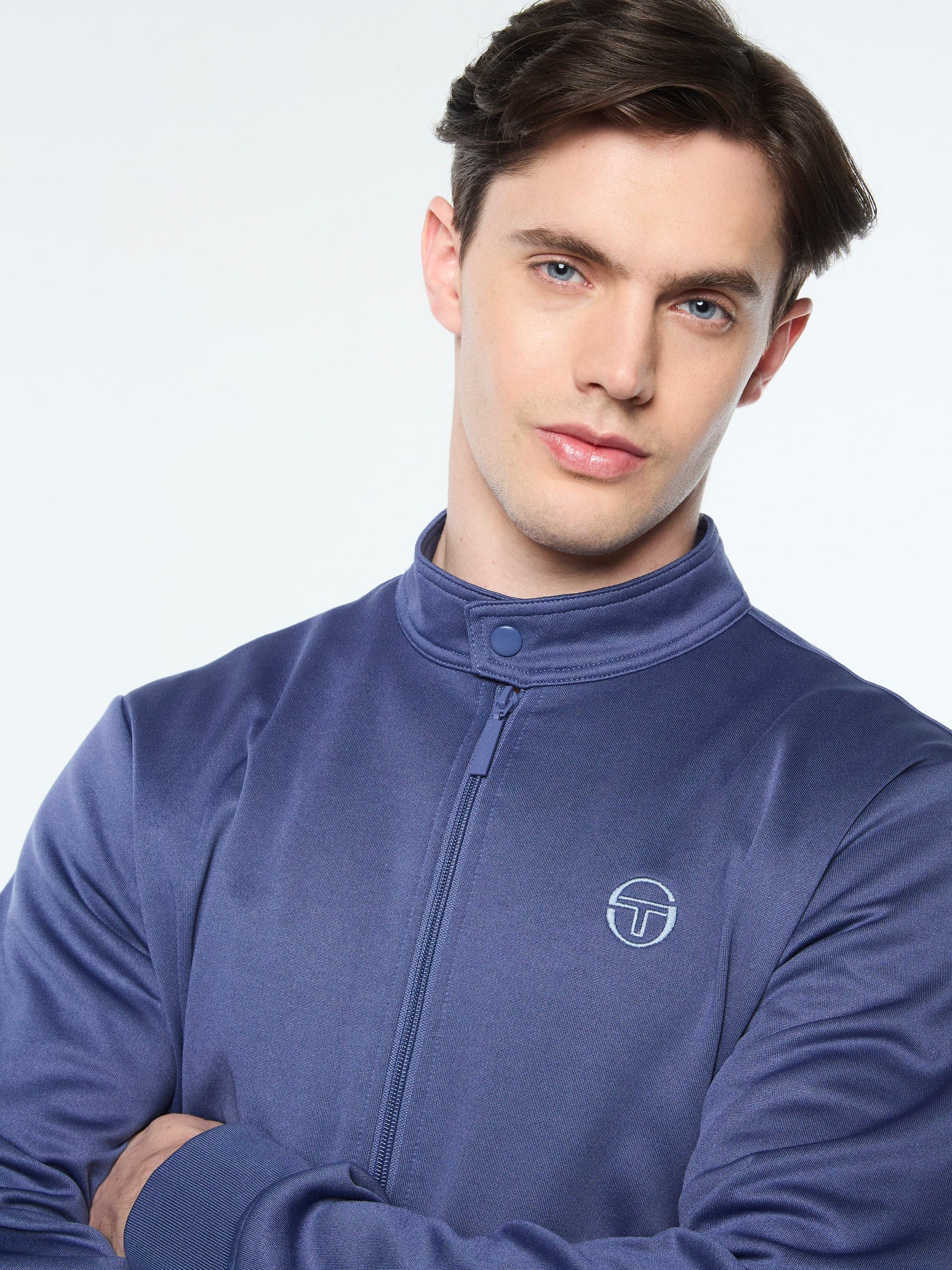 Men | Sandro Track Jacket | Blue Indigo