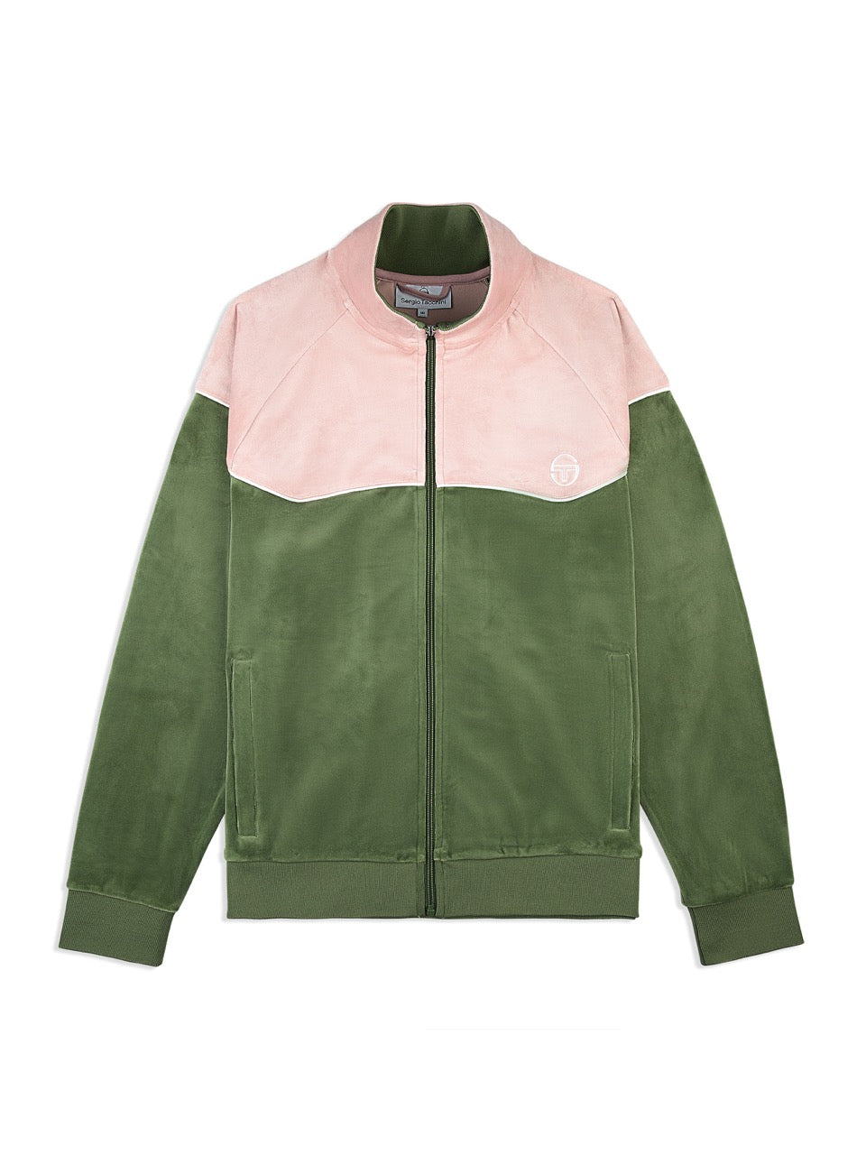 Men | Cielo Velour Track Jacket | Bronze Green