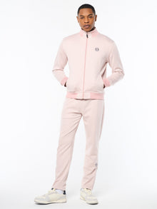 Men | Paolo Knit Track Jacket | Pale Mauve