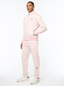 Men | Paolo Knit Track Jacket | Pale Mauve