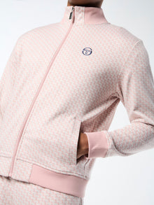 Men | Paolo Knit Track Jacket | Pale Mauve