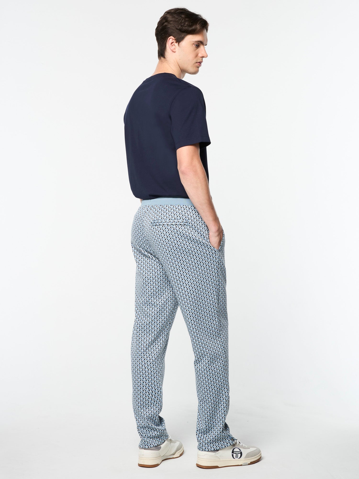 Men | Paolo Knit Track Pant | Faded Denim