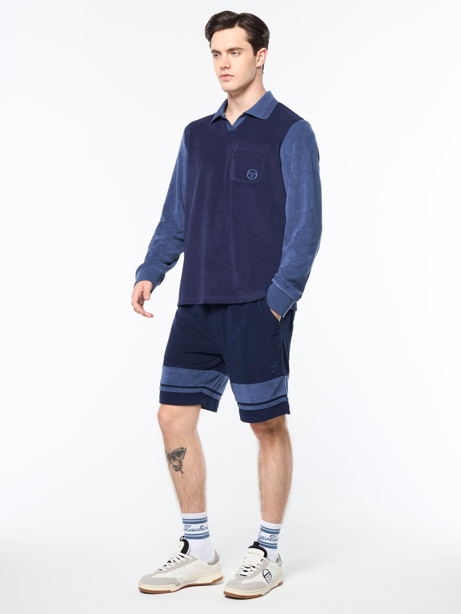 Men | Alvar Long Sleeve Polo | Eclipse