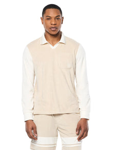 Men | Alvar Long Sleeve Polo | Fog