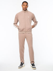 Men | Bussola Track Jacket | Taupe Grey