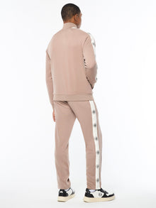 Men | Bussola Track Jacket | Taupe Grey