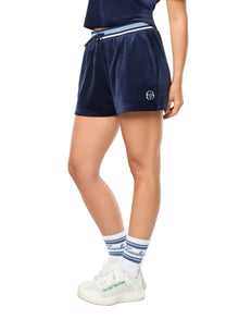 Women | Adele Velour Short | Maritime Blue