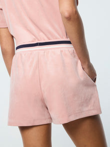 Women | Adele Velour Short | Pale Mauve