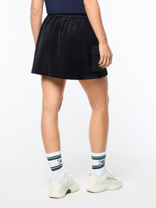 Women | Adele Velour Skirt | Black Beauty