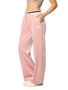 Women | Adele Velour Track Pant | Pale Mauve