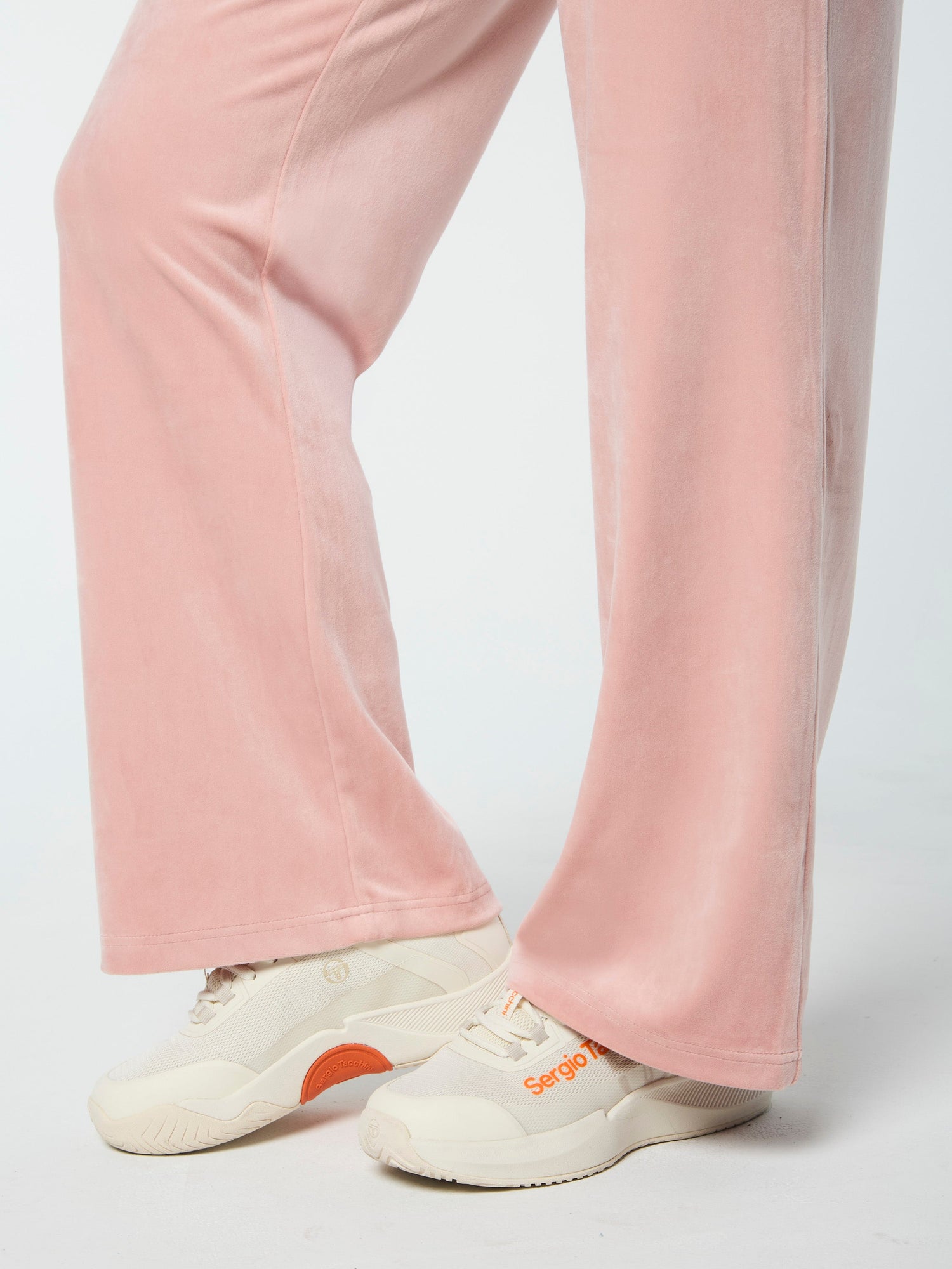 Women | Adele Velour Track Pant | Pale Mauve