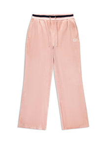 Women | Adele Velour Track Pant | Pale Mauve