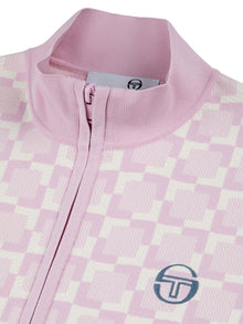 Women | Leila Short Sleeve Track Jacket | Pale Mauve