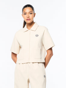 Women | Mia Cropped Shirt | Fog