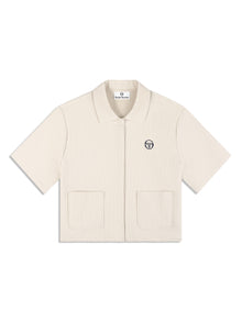 Women | Mia Cropped Shirt | Fog