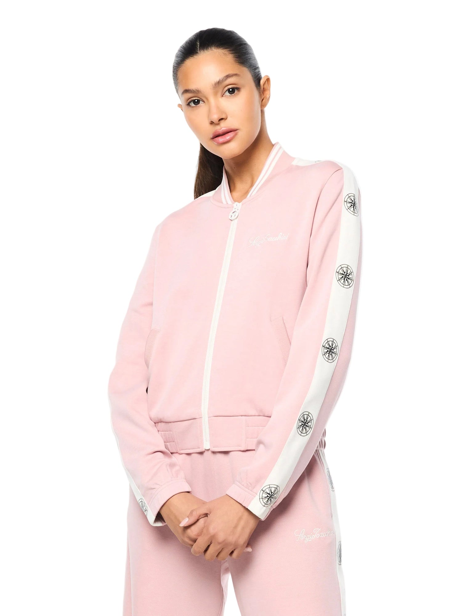 Women | Bussola Track Jacket | Pale Mauve