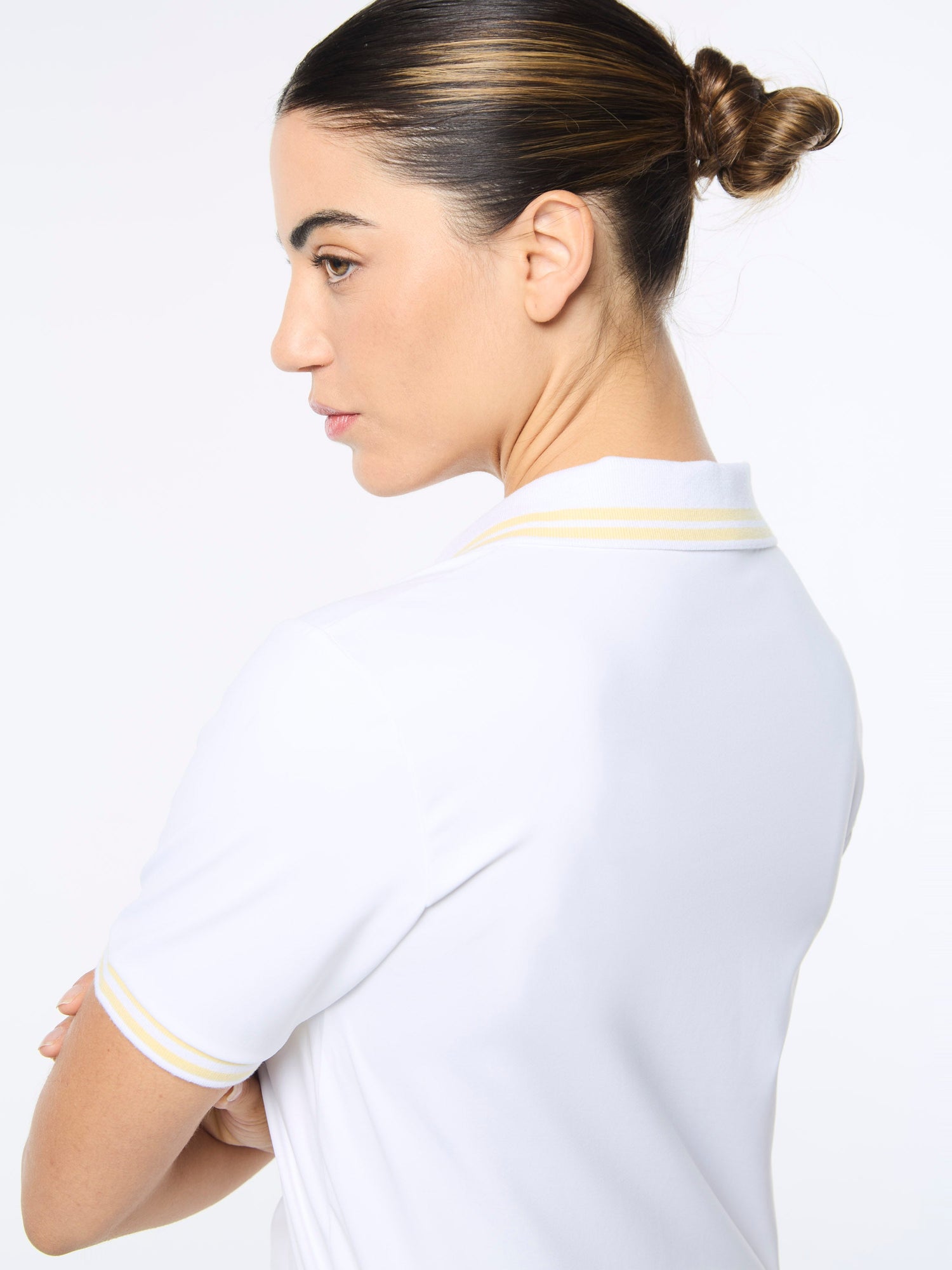 Women | Idalia Cropped Polo | Brilliant White