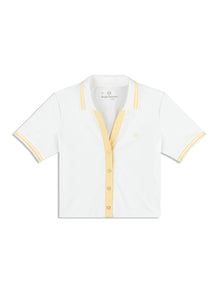Women | Idalia Cropped Polo | Brilliant White