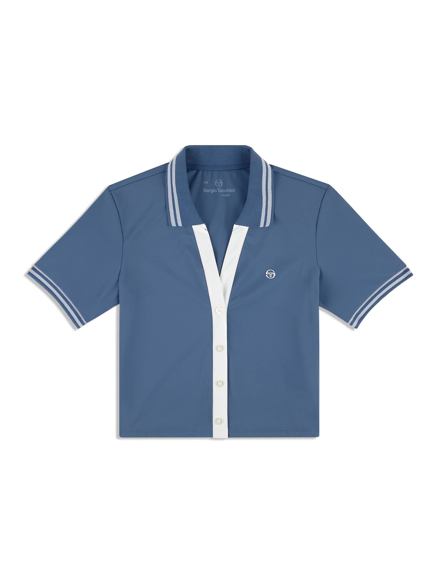 Women | Idalia Cropped Polo | Blue Indigo