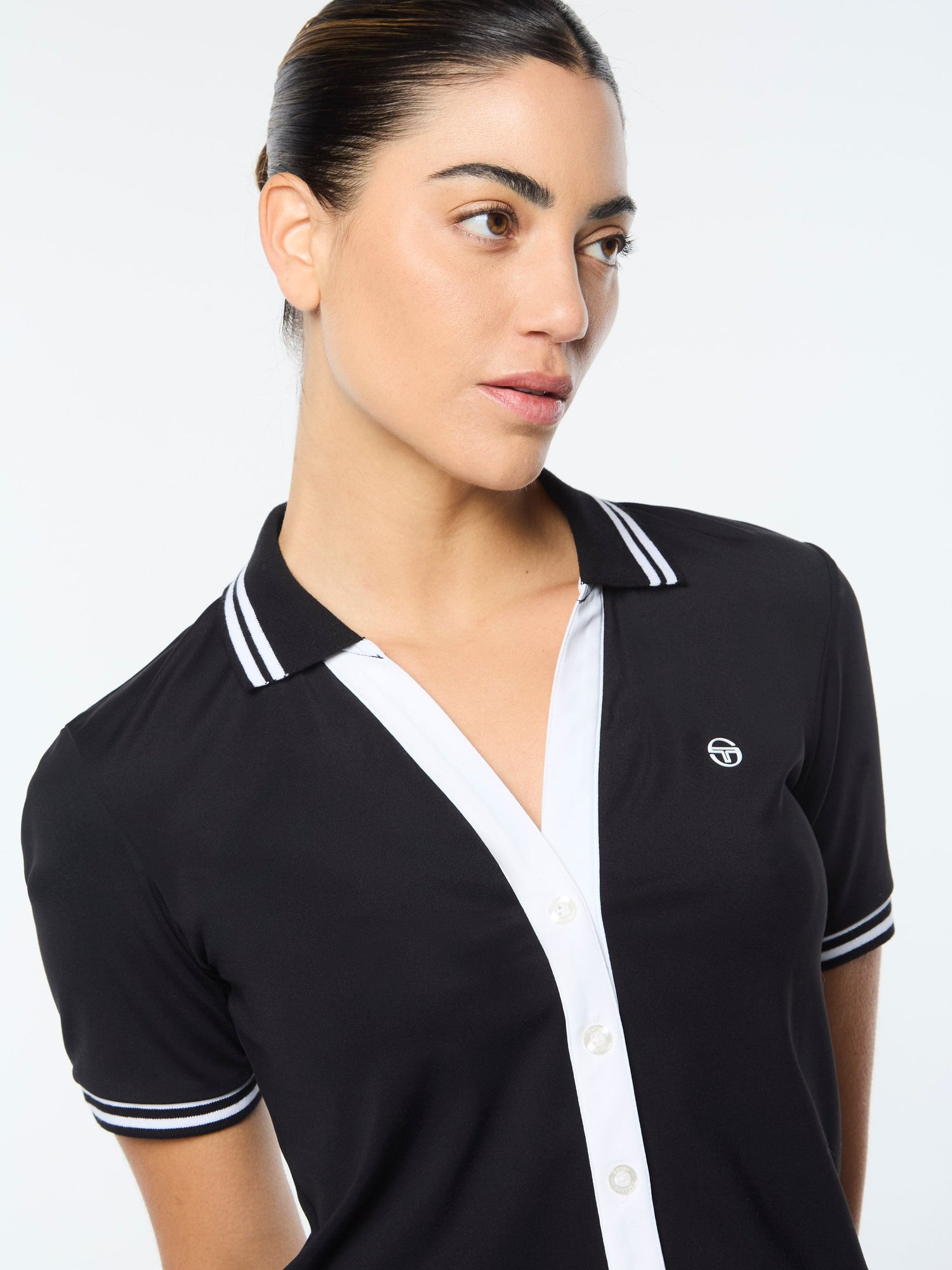 Women | Idalia Cropped Polo | Black Beauty