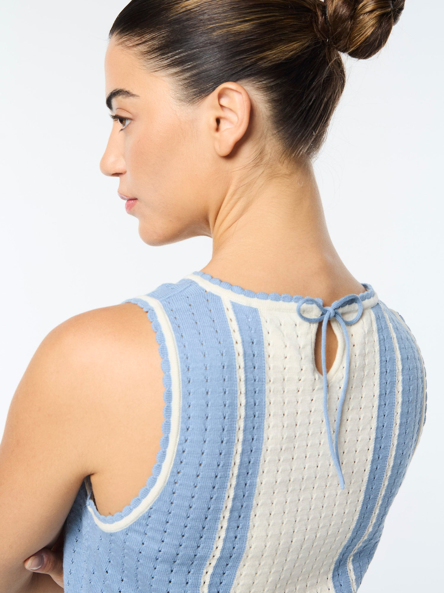 Women | Zola Knit Top | Faded Denim