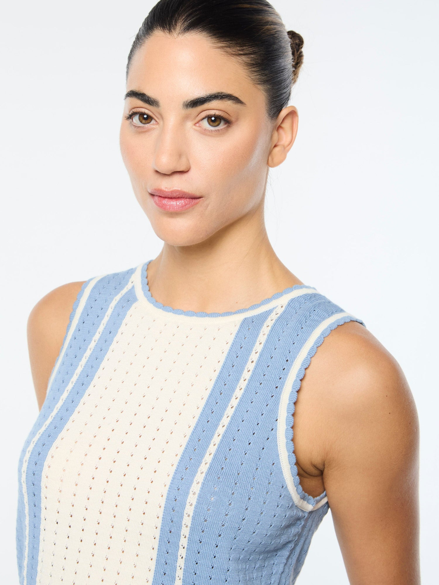 Women | Zola Knit Top | Faded Denim
