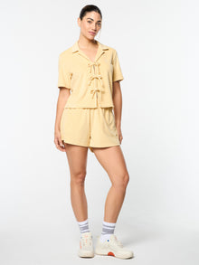 Women | Edda Cropped Shirt | Straw