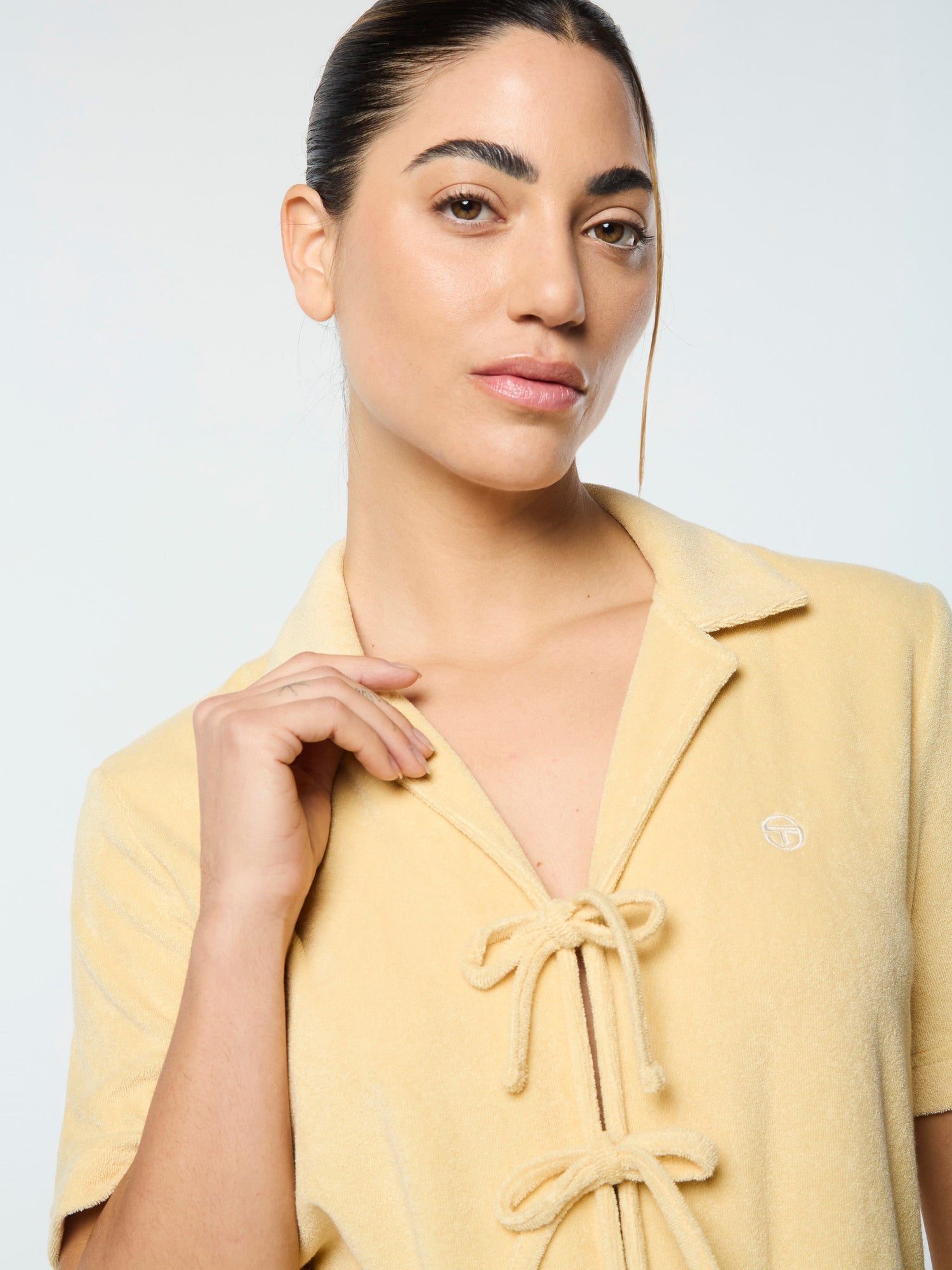 Women | Edda Cropped Shirt | Straw