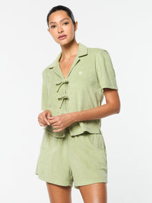 Women | Edda Cropped Shirt | Reseda